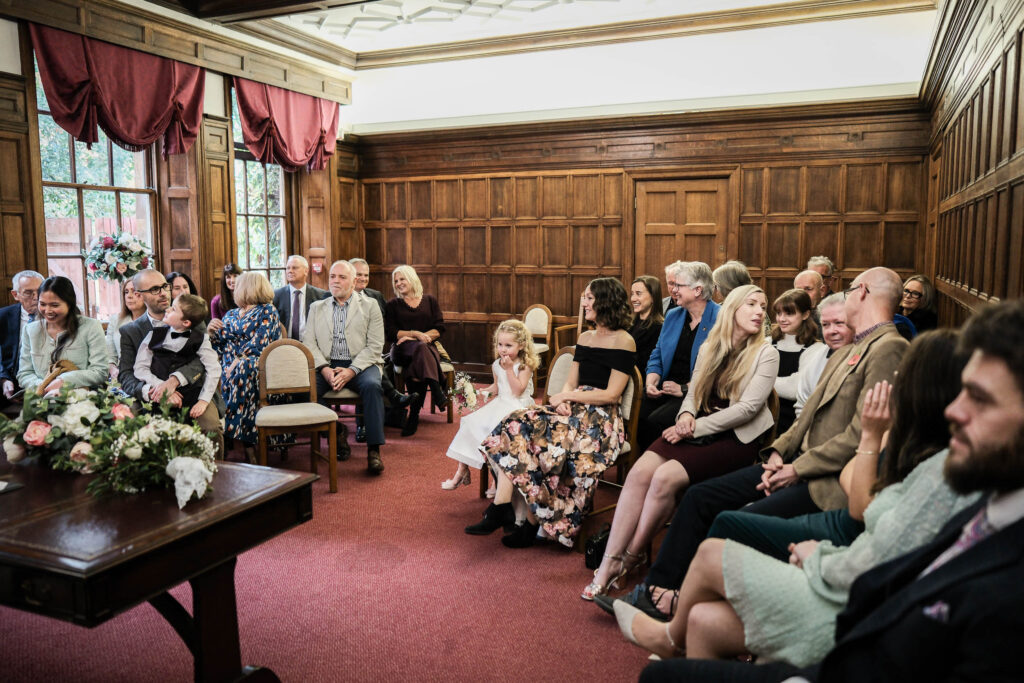 Fawsley Hall wedding guests