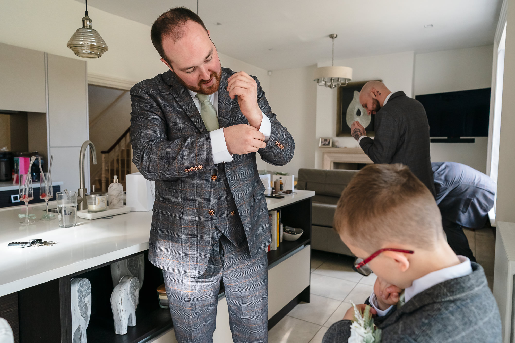 Dancefloor waving, Wedding at Manor Barn Harlton Cambridge