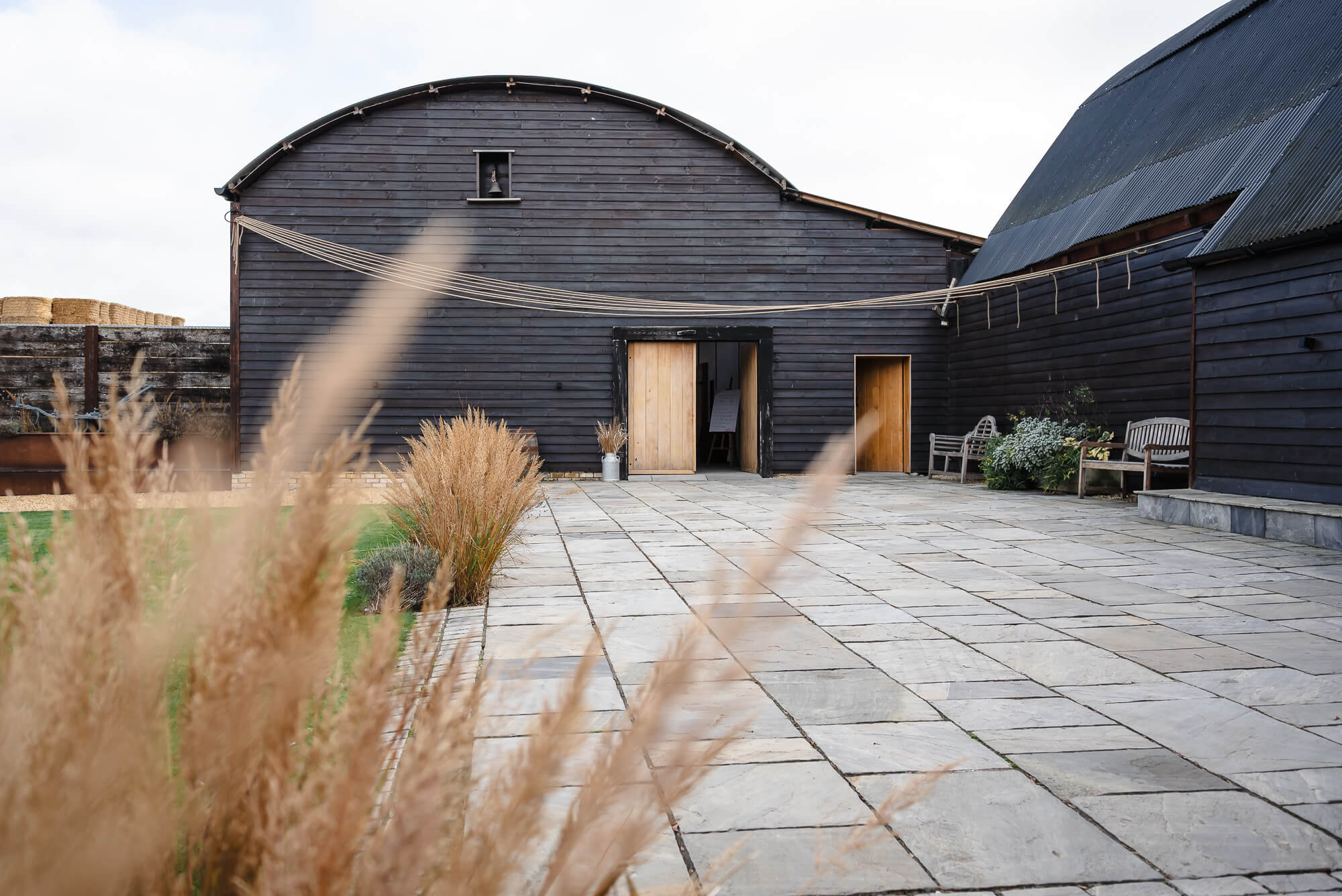 Manor Barn Harlton wedding courtyard, Cambridge