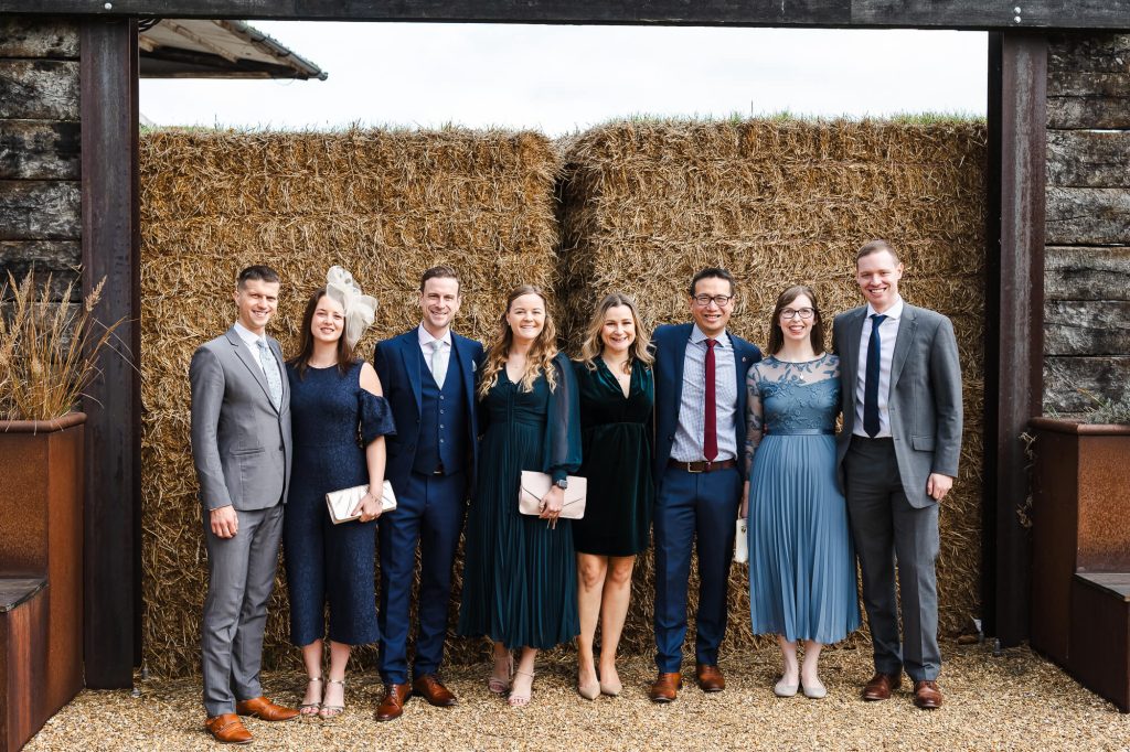 Wedding group, Manor Barn Harlton wedding, Cambridge 