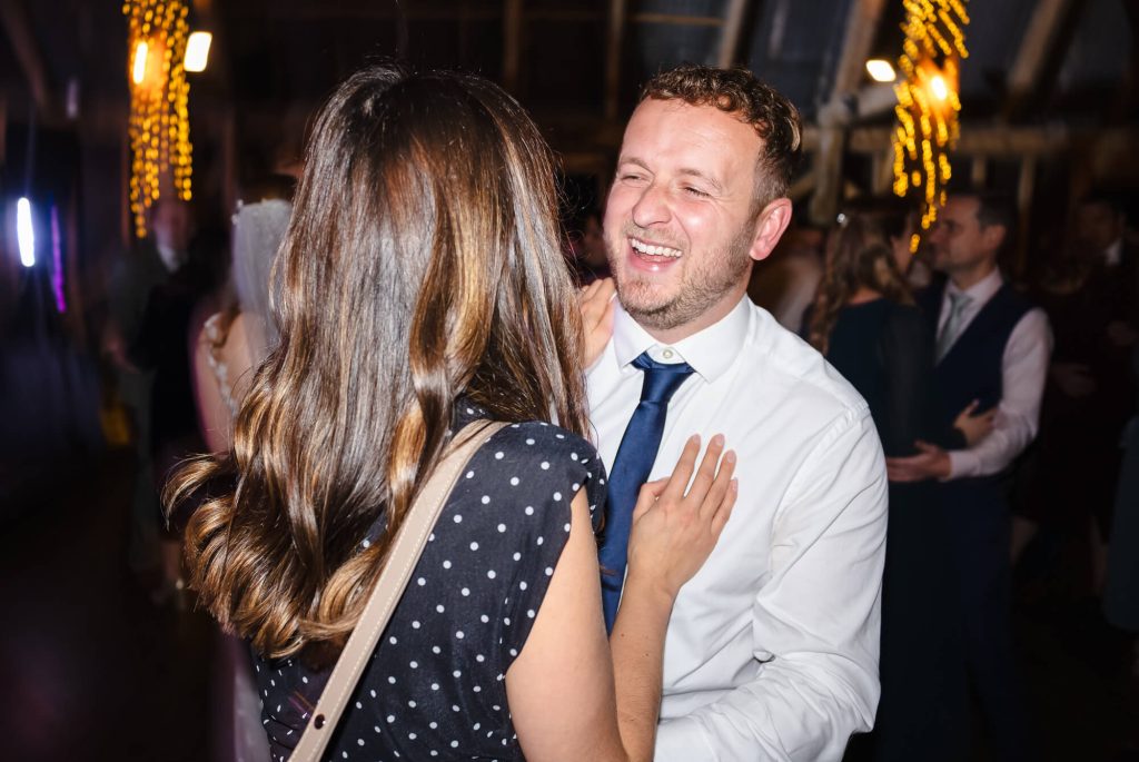 Manor Barn Harlton wedding couple dancing, Cambridge 